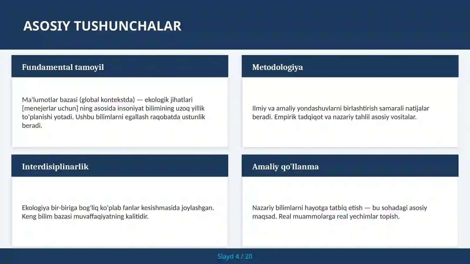 Ma'lumotlar bazasi (global kontekstda) — ekologik jihatlari [menejerlar uchun] 4