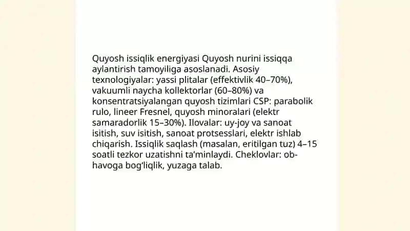 Qayta tiklanuvchi energiya manbalari 4