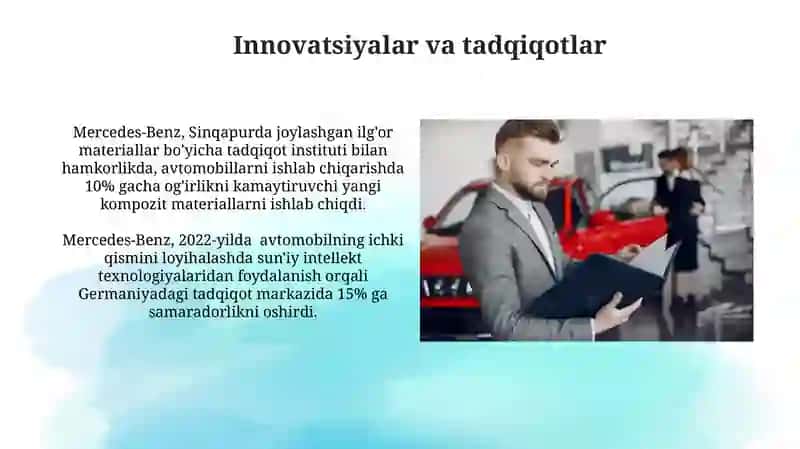 Mercedes-Benz kompaniyasining boshqaruv tizimi 4