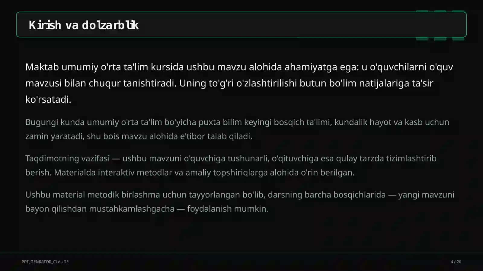 Moliyaviy savodxonlik maktabda 4