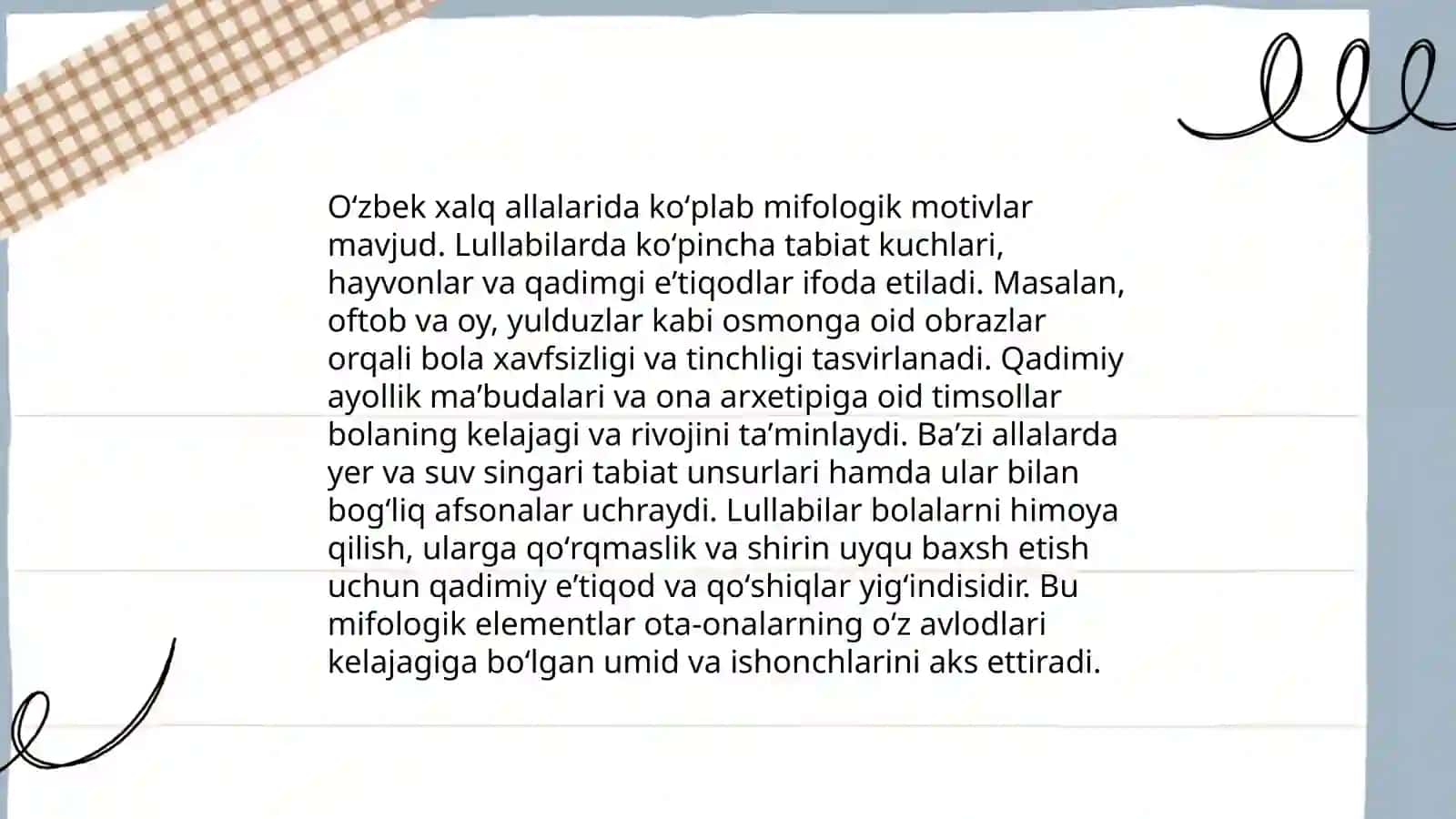 Bolalar folklorida mifologik elementlar 4