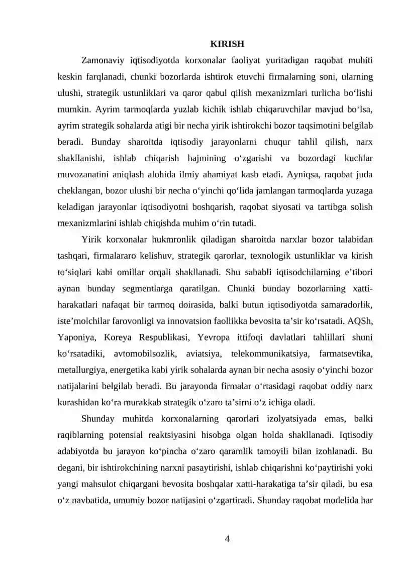 Mikroiqtisodiyot Kurs Ishi 4