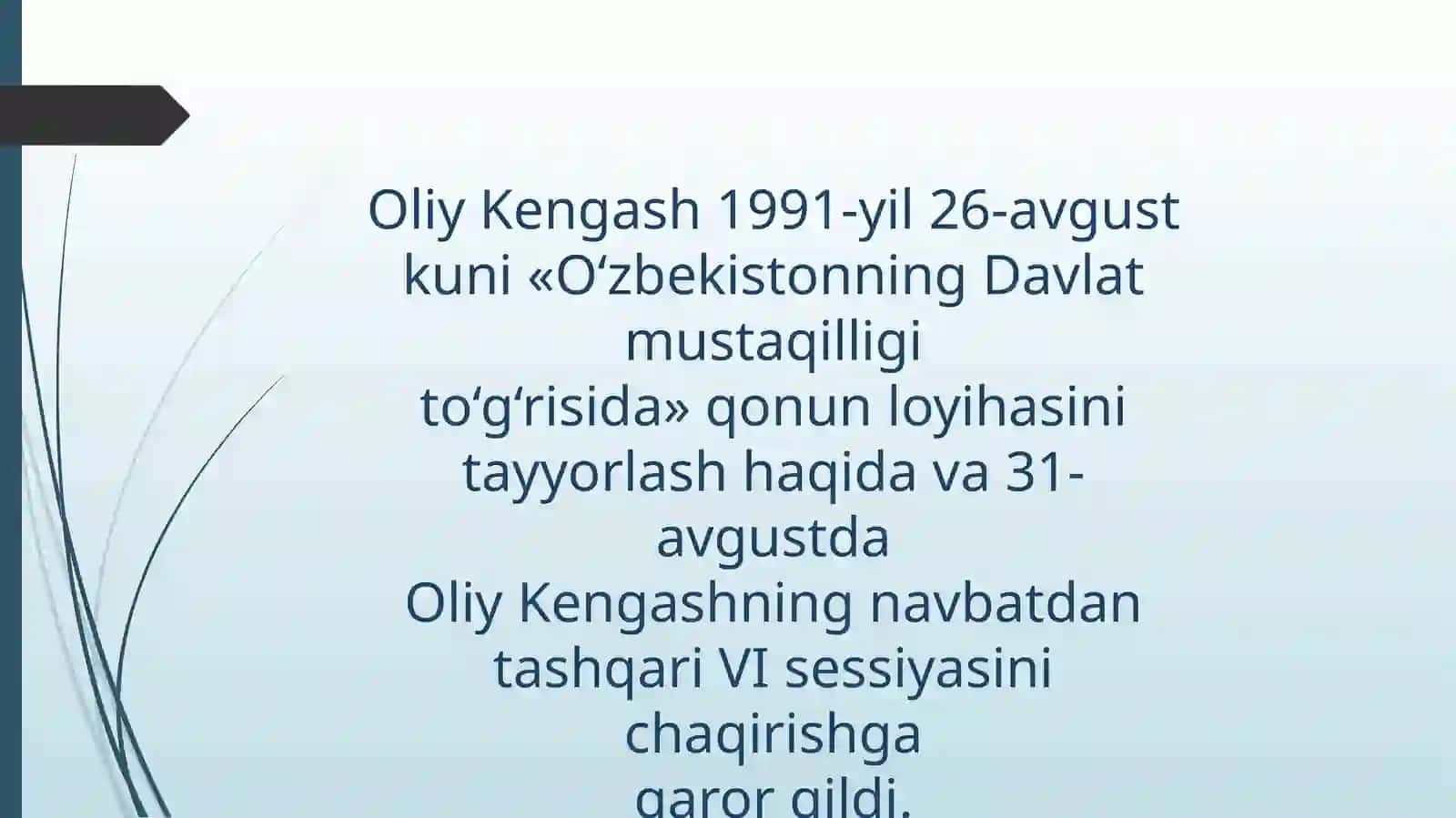 O‘zbekistonning Davlat mustaqilligi 4