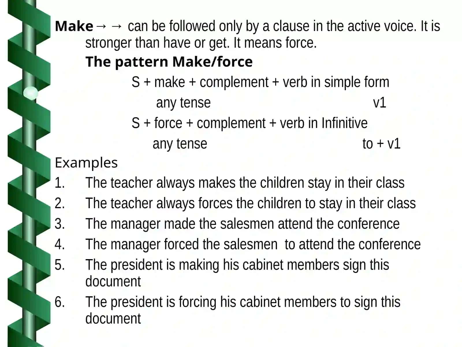 CAUSATIVE VERBS 4