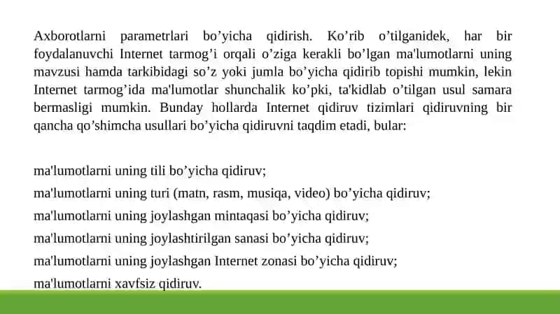 Qidiruv tizimlaridan foydalanish asoslari 4