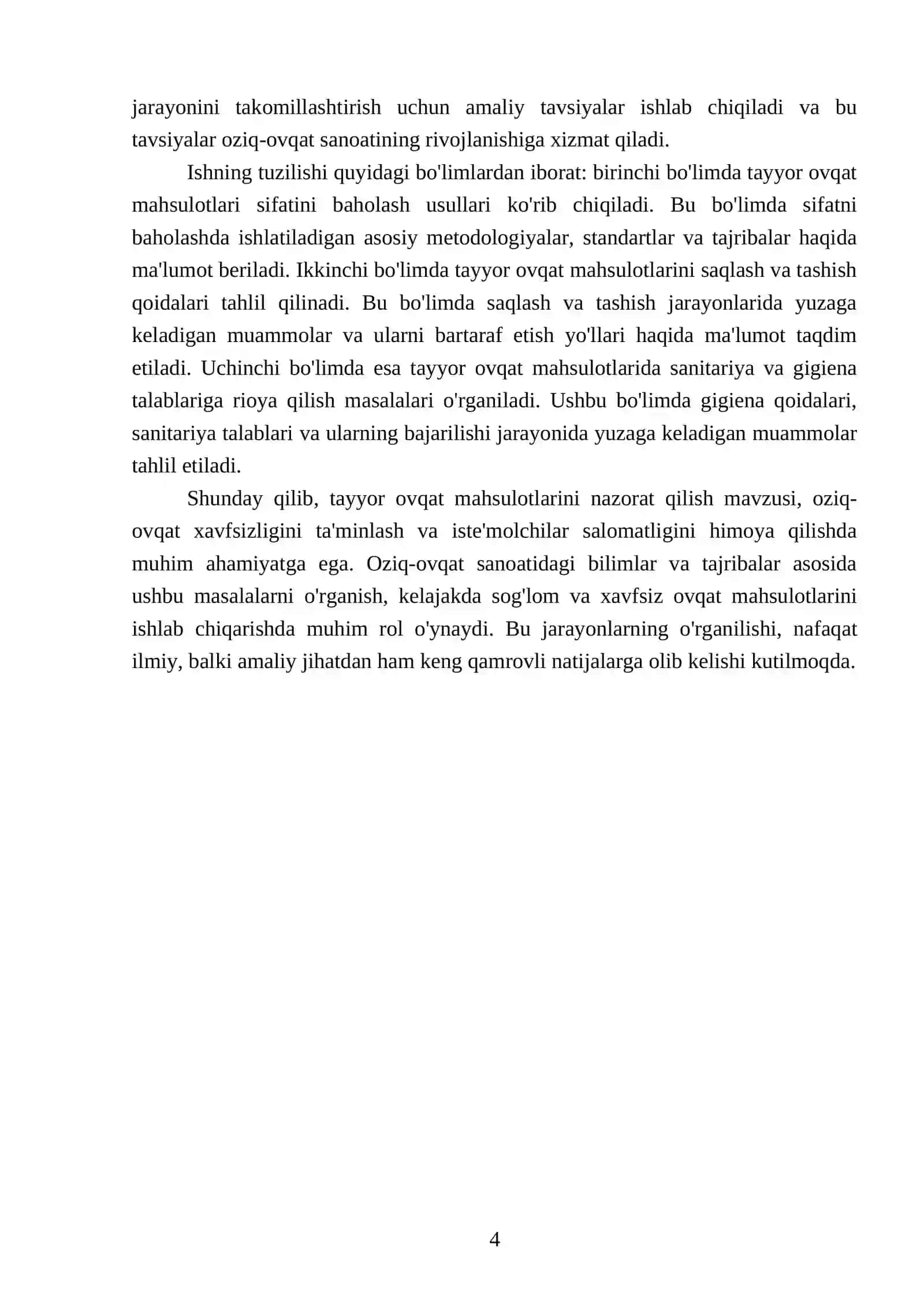Tayyor ovqat mahsulotlarini nazorat qilish 4