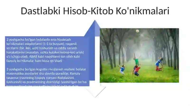 Ilk va 3 yoshgacha bolalarda bilish jarayonini rivojlantirish 4