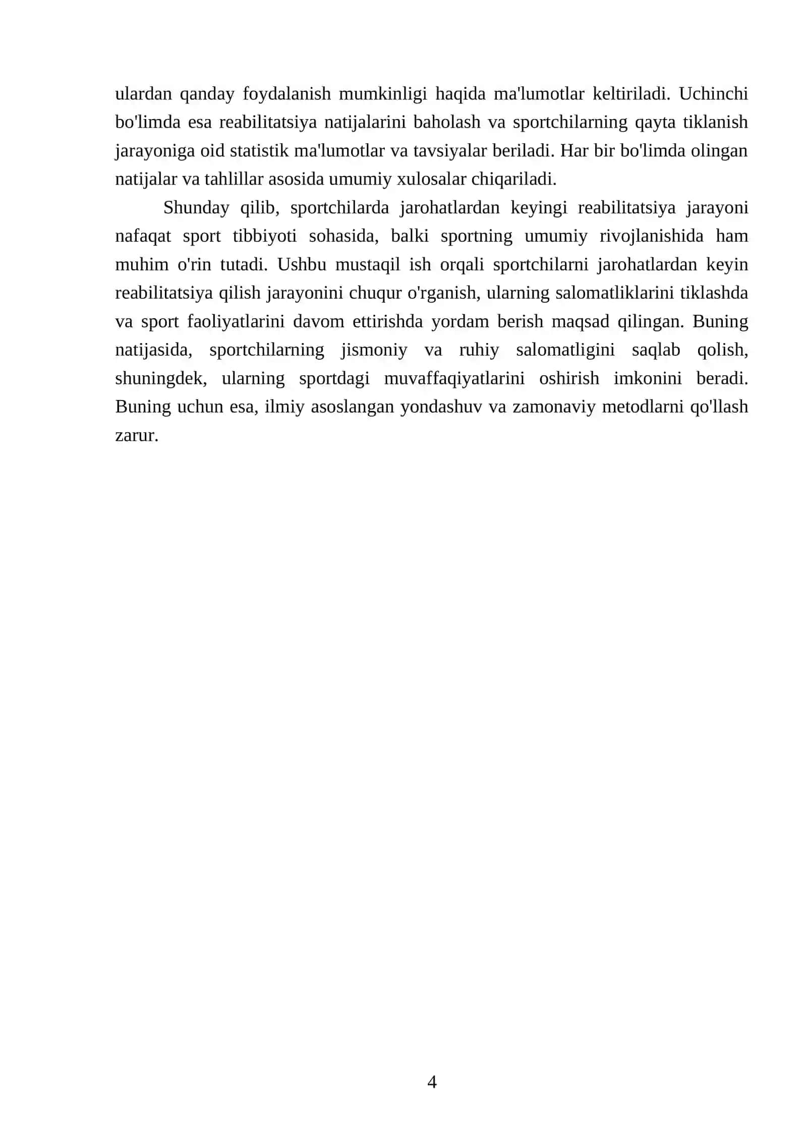 Sportchilarda jarahotlardan keyingi reabilitatsiyasi 4