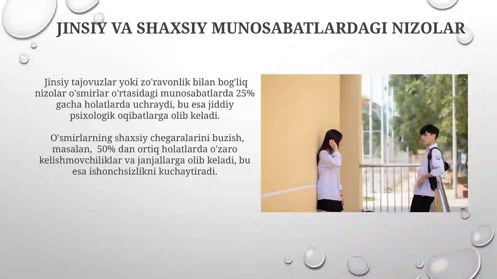 Deviantxulqlioʻsmirlarningoʻzaromuloqotidagiqarama-qarshiliklarvakelishmovchiliklar 4