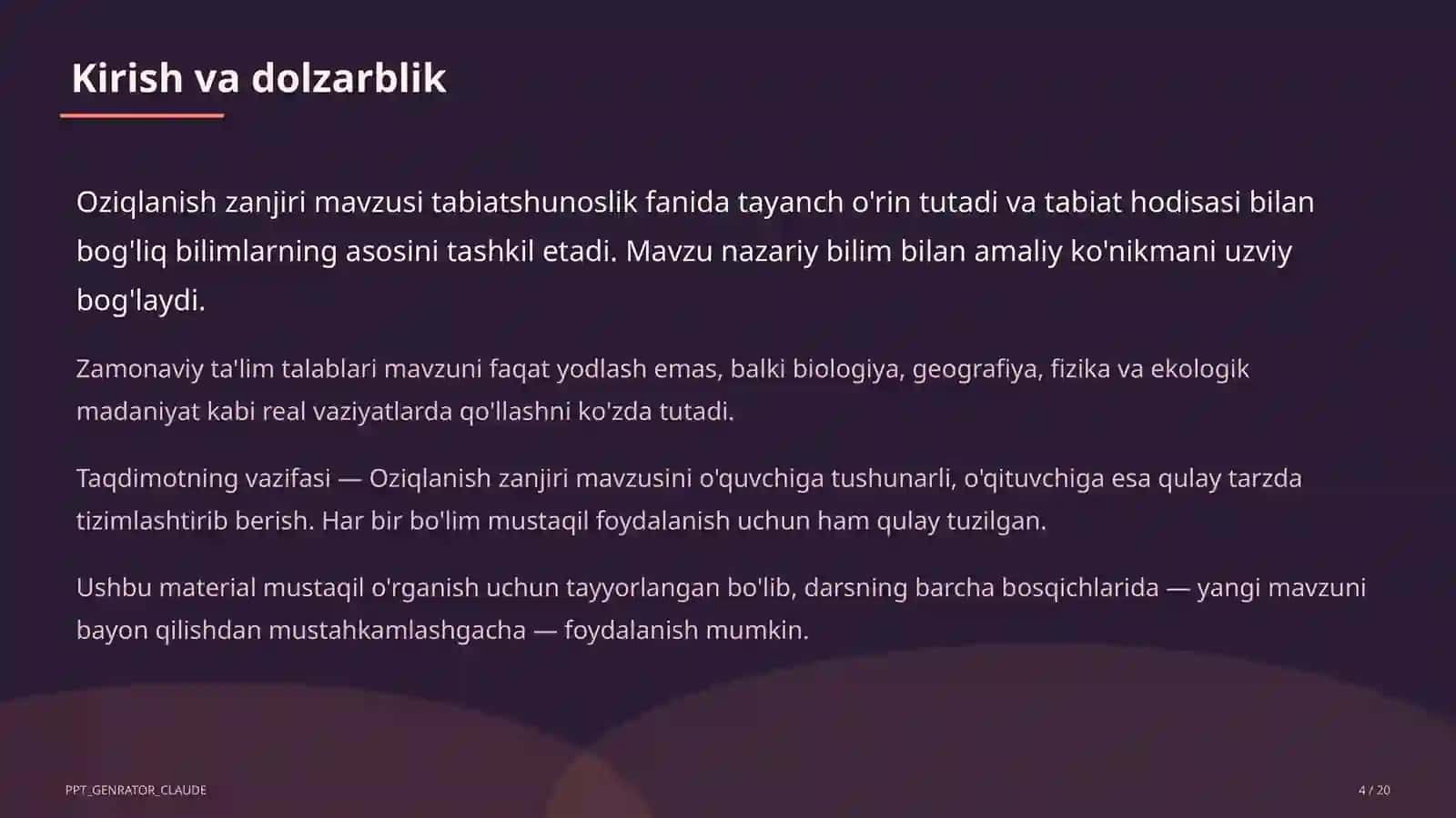 Oziqlanish zanjiri (3-sinf) 4