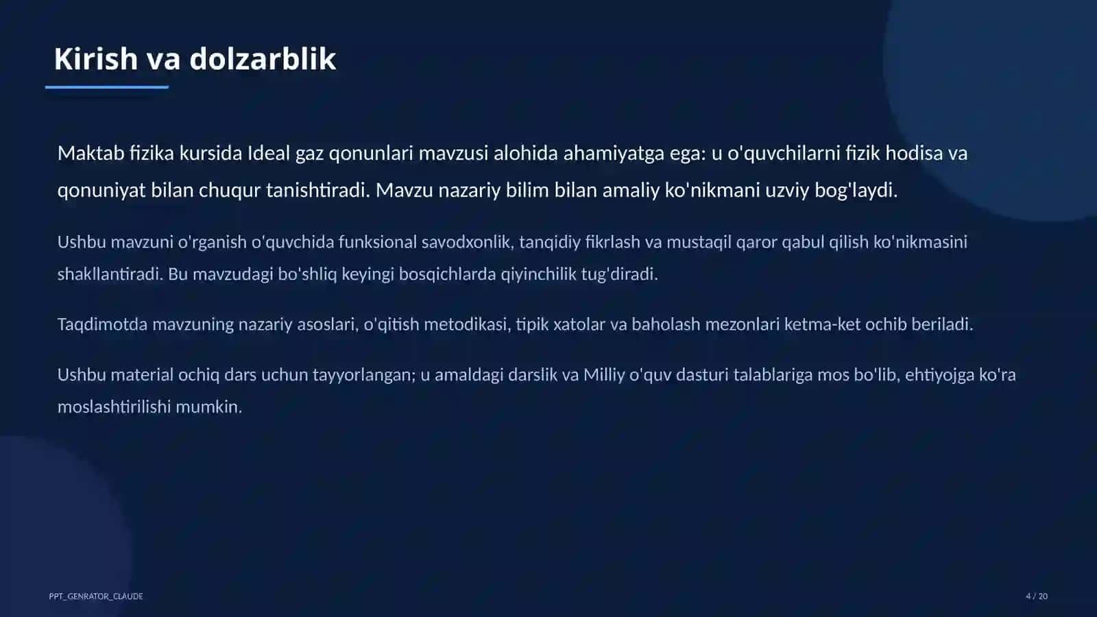 Ideal gaz qonunlari (10-sinf) 4