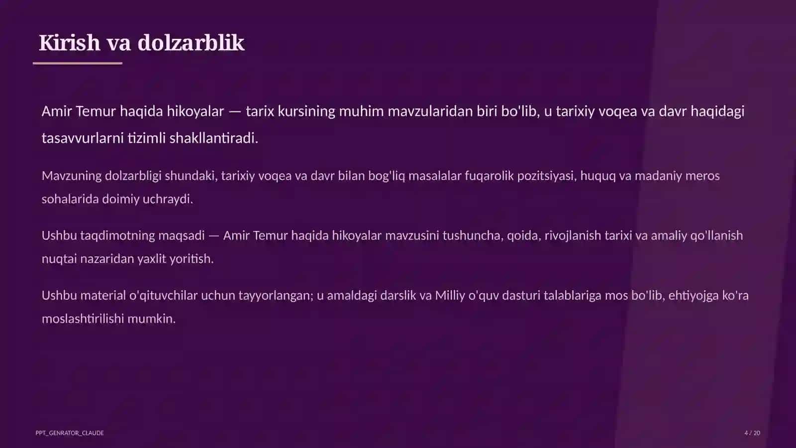 Amir Temur haqida hikoyalar (5-sinf) 4