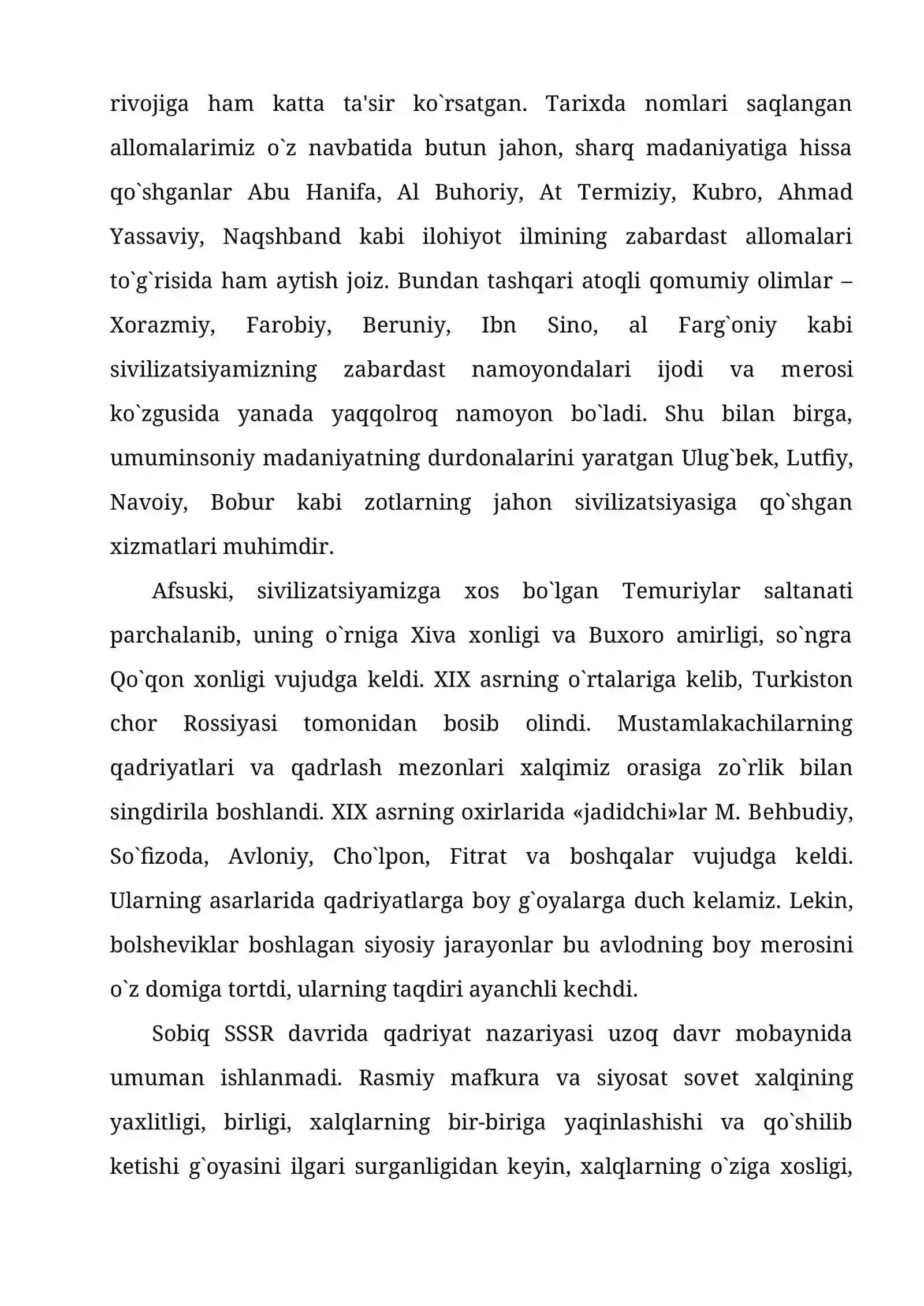 Qadriyatlar falsafasi 4