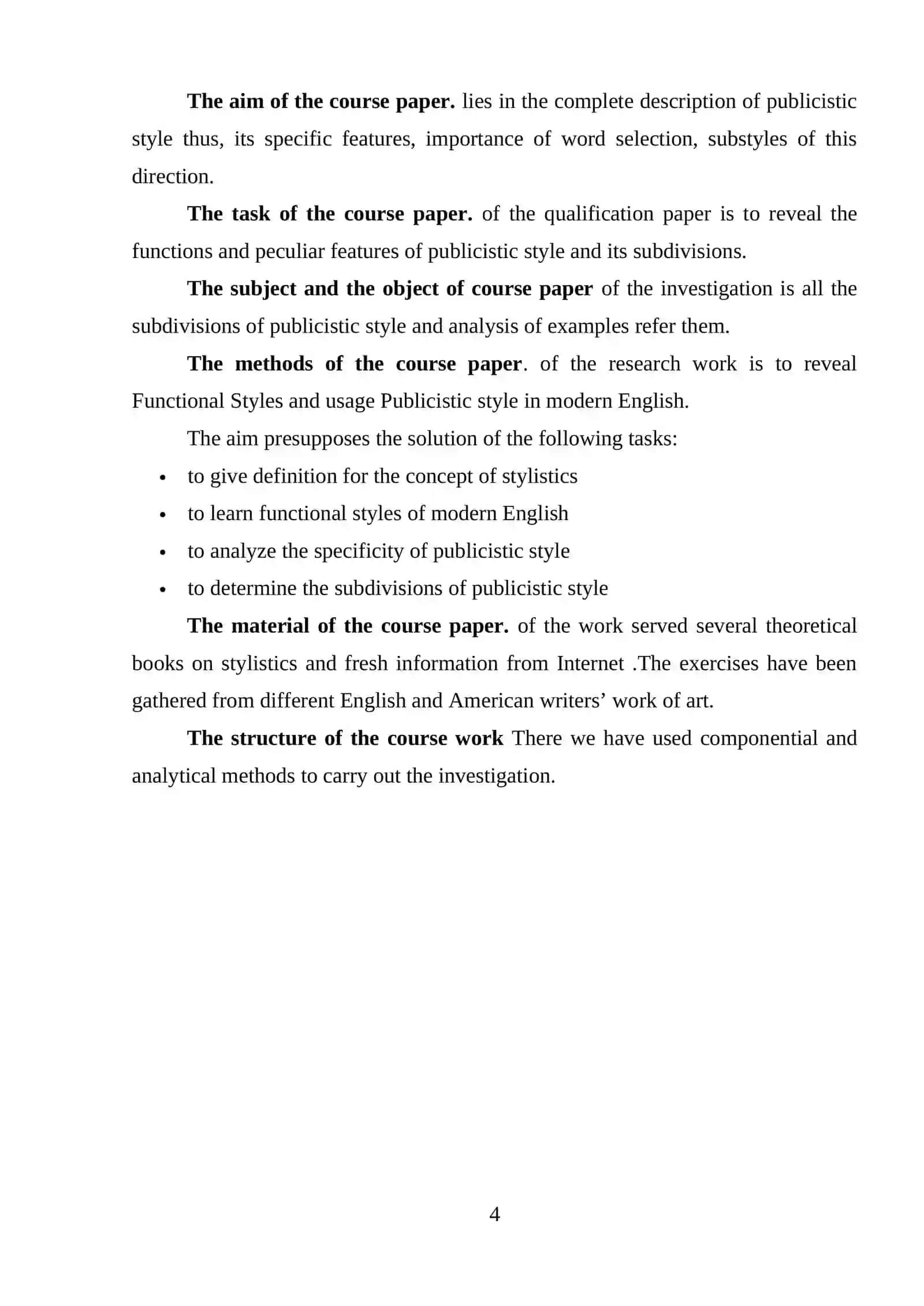 COURSE WORK 4