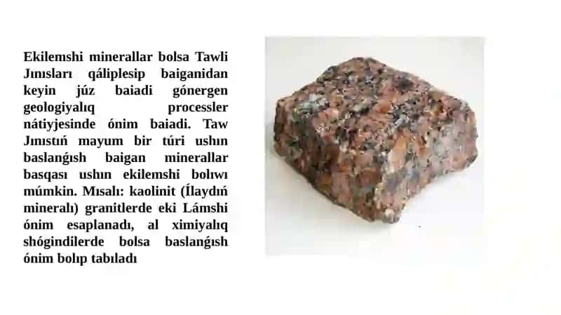 Taw jınısları payda boliw basqishlari 4