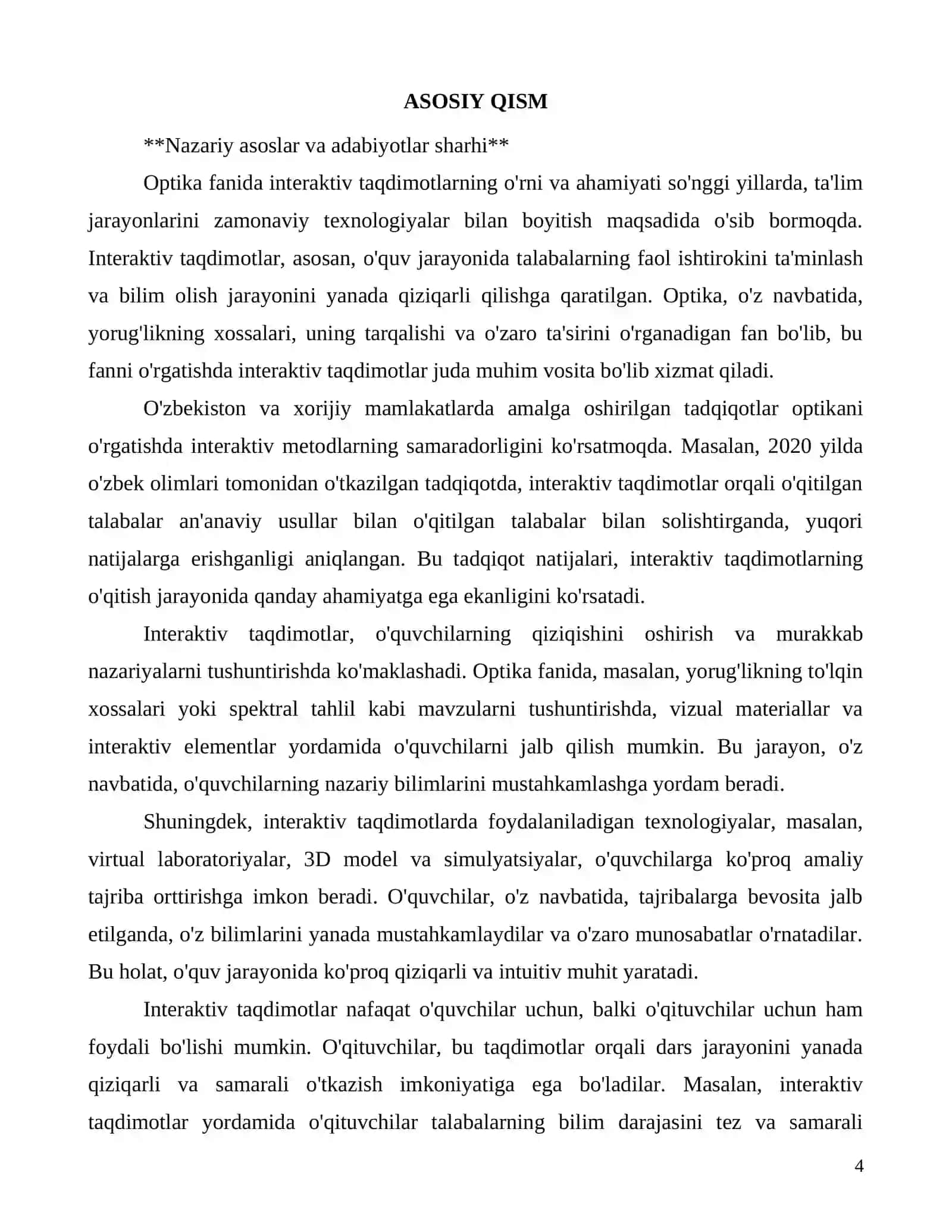 Optika fanida interaktiv taqdimotlardan foydalanish imkoniyatlari 4