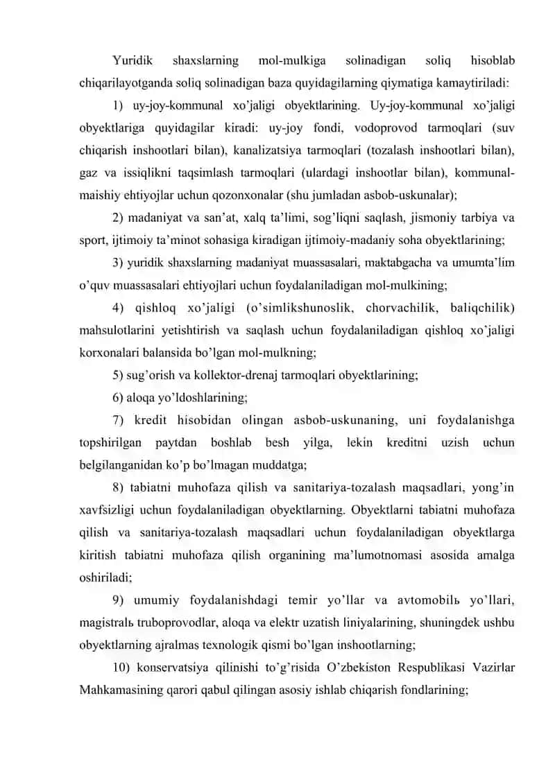 Yuridik shaxslarning mol-mulkiga solinadigan soliqni hisoblab  chiqarish, soliq hisobotini taqdim etish va soliqni to’lash tartibi. 4