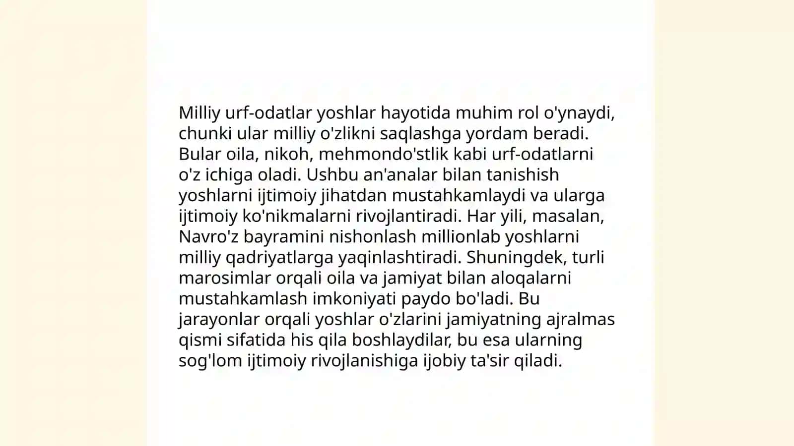 Oʻzbekistonning madaniy merosi va zamonaviy yoshlari 4