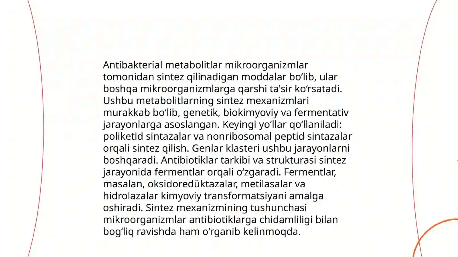 Mikrorganizmnlarni antibakterial xususiyatga ega metobolitlarni sintez qilish xususiyatlari 4