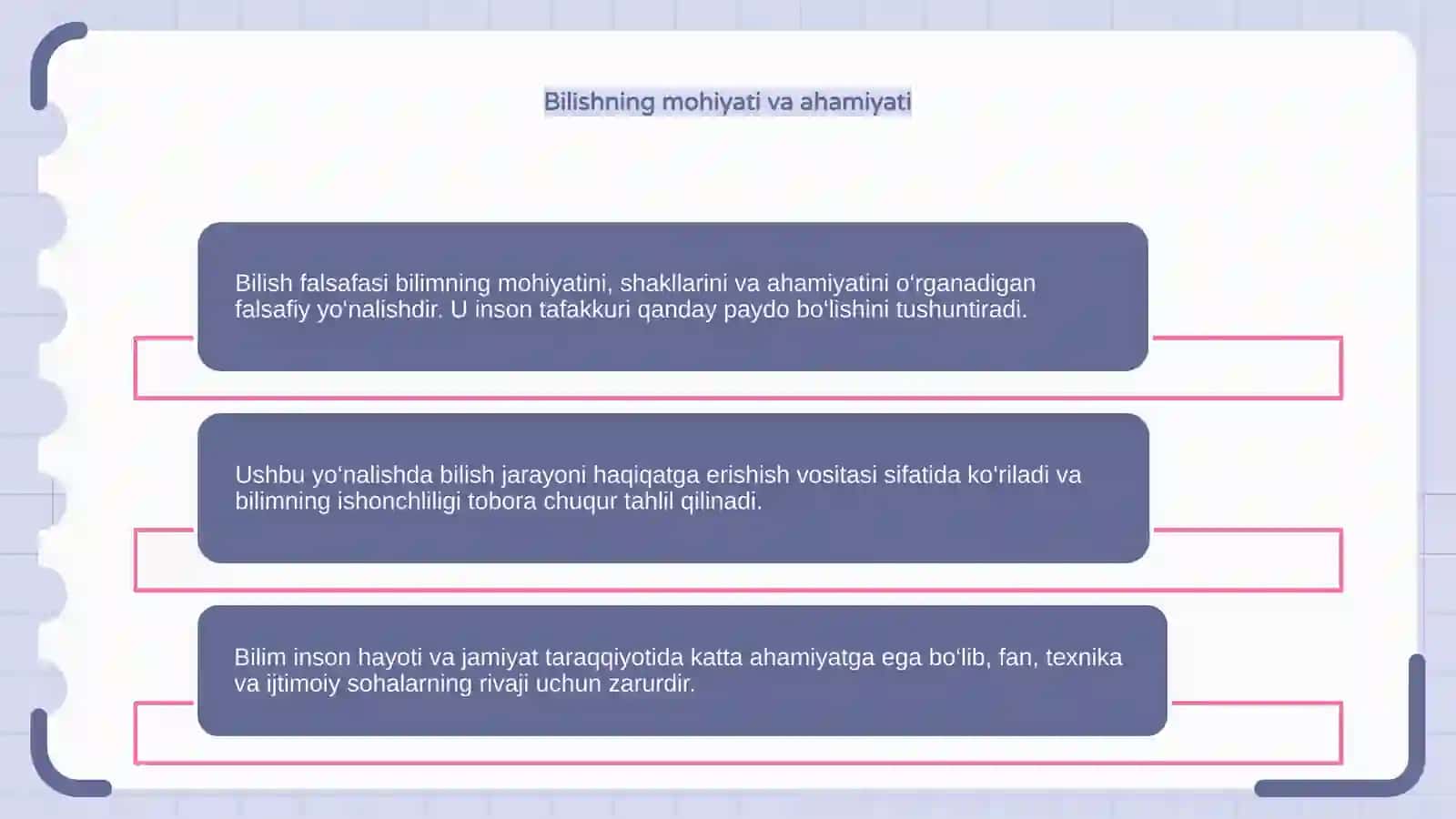Bilish falsafasi 4