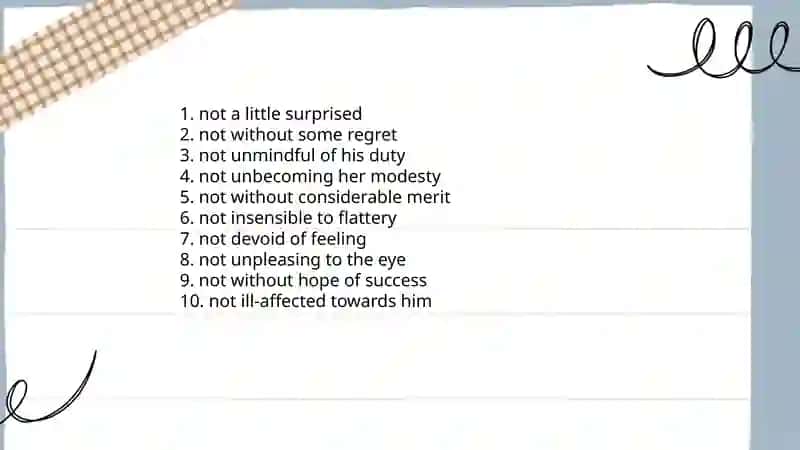 Examples of Litotes 4