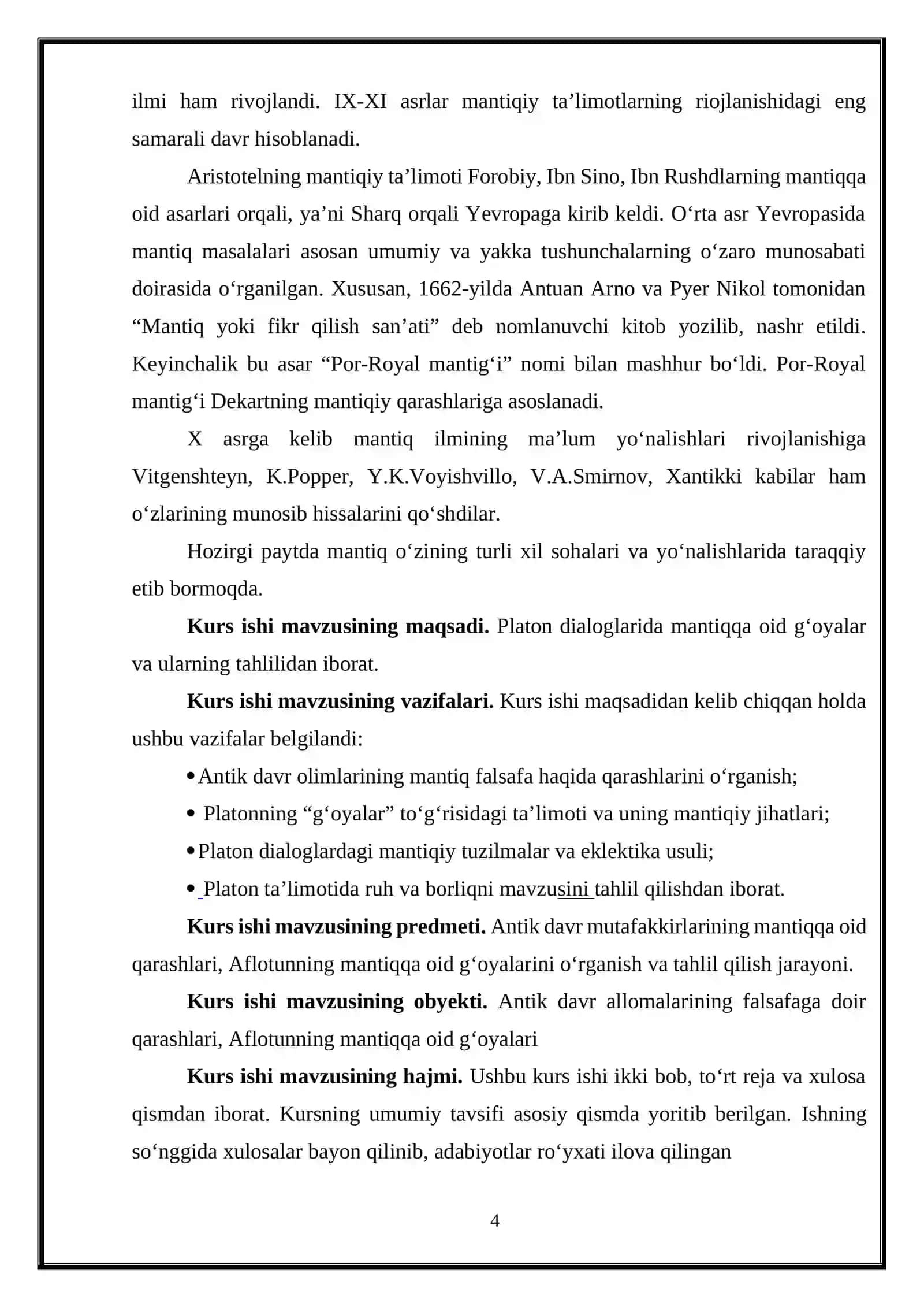 Platon dialoglarida mantiqqa oid g‘oyalar 4