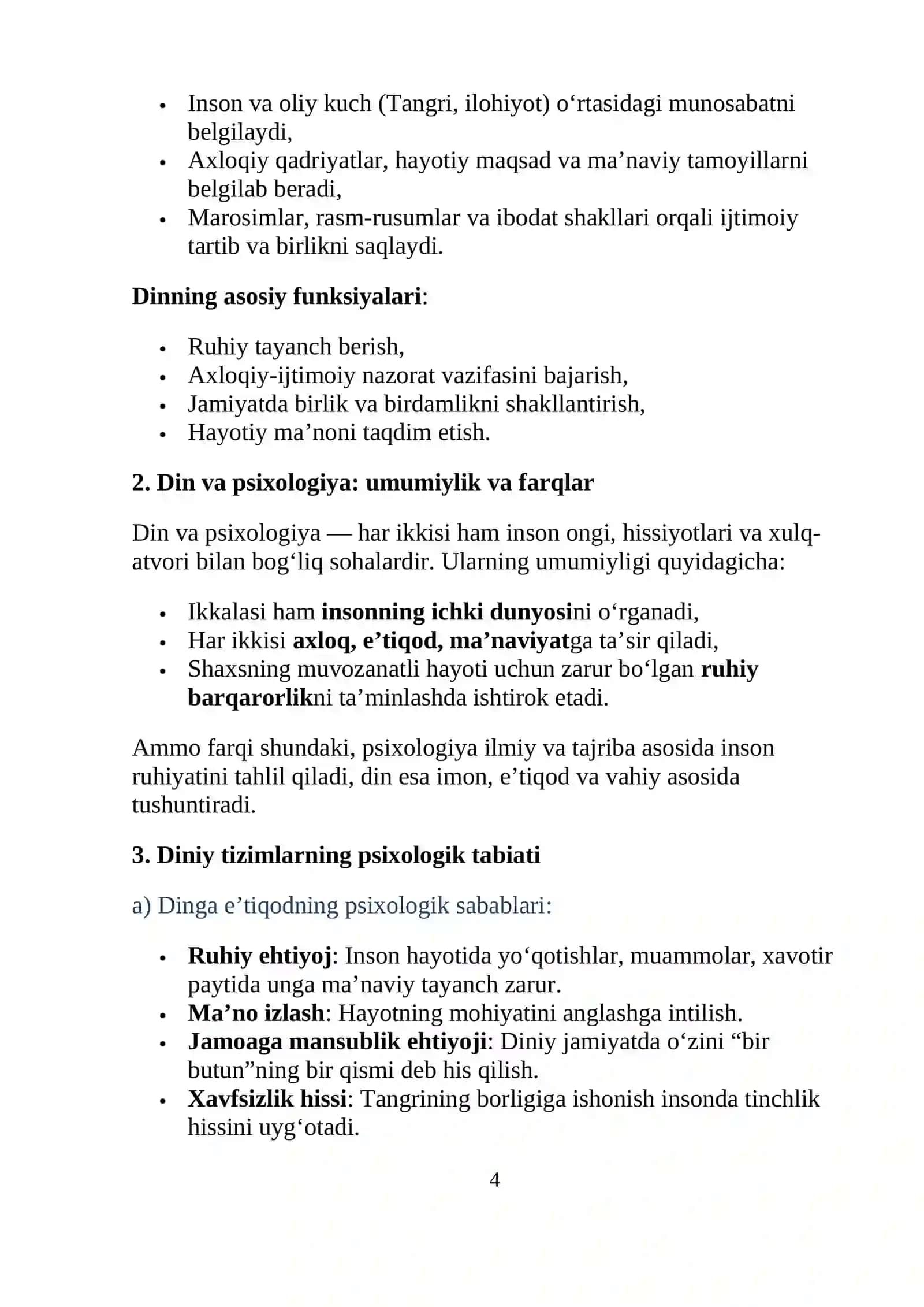 DINIY TIZIMNING PSIXOLOGIK JIHATLARI 4