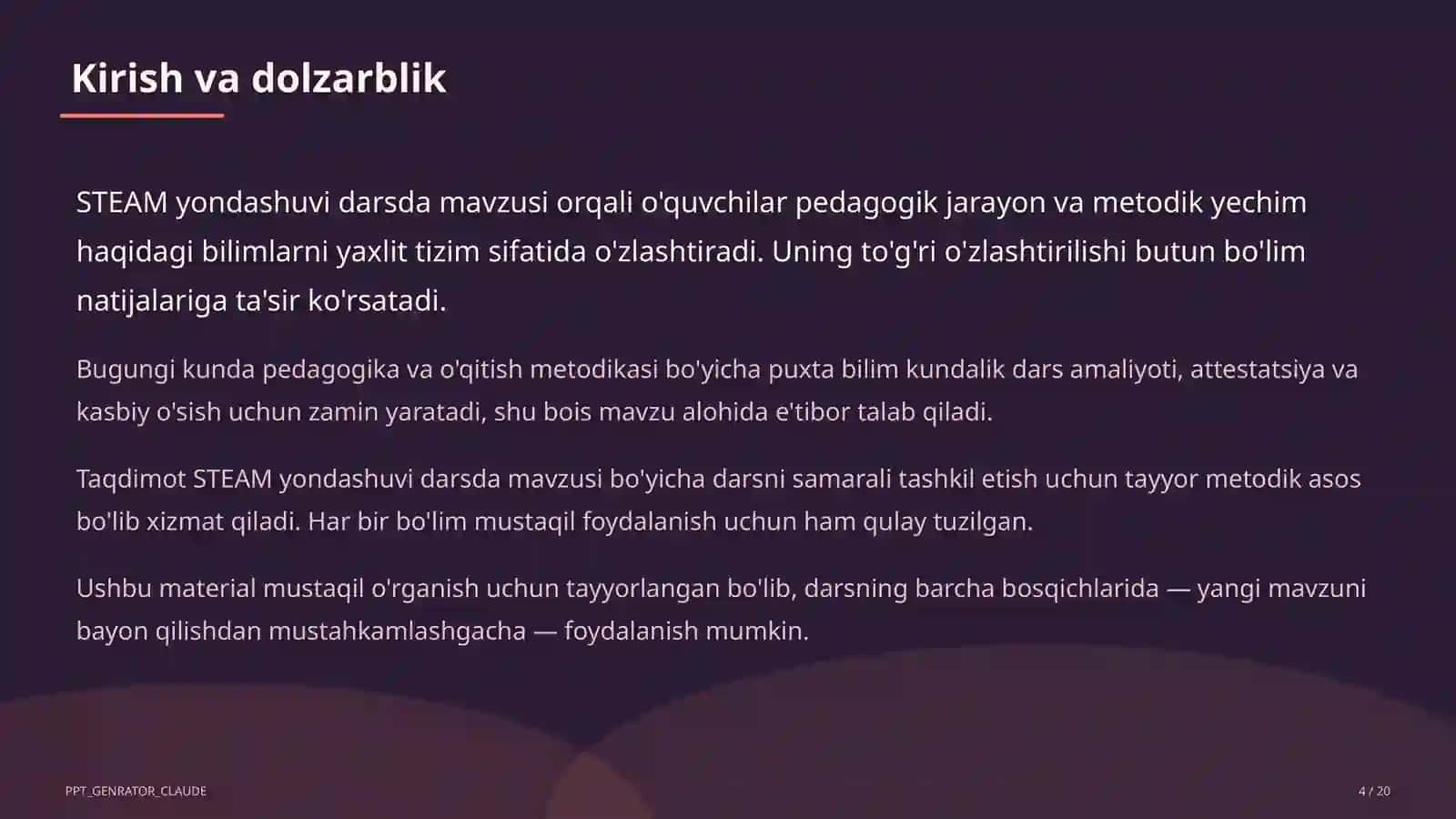 STEAM yondashuvi darsda 4