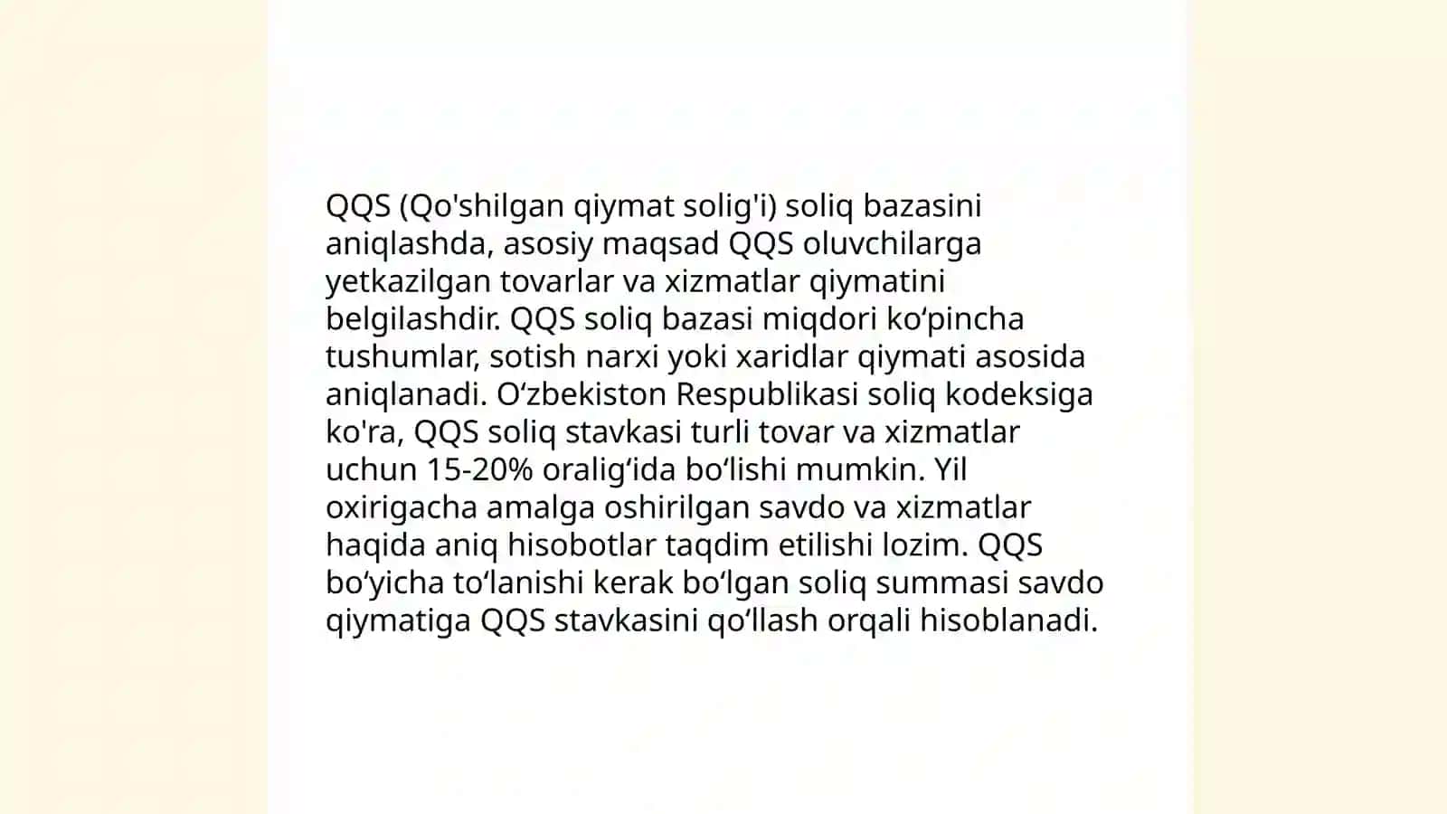 Qo’shilgan qiymat solig’ining soliq bazasi aniqlash tartibi 4