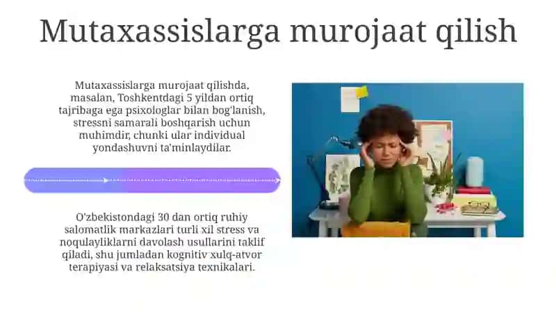 Stress va noqulayliklarni boshqarish 4