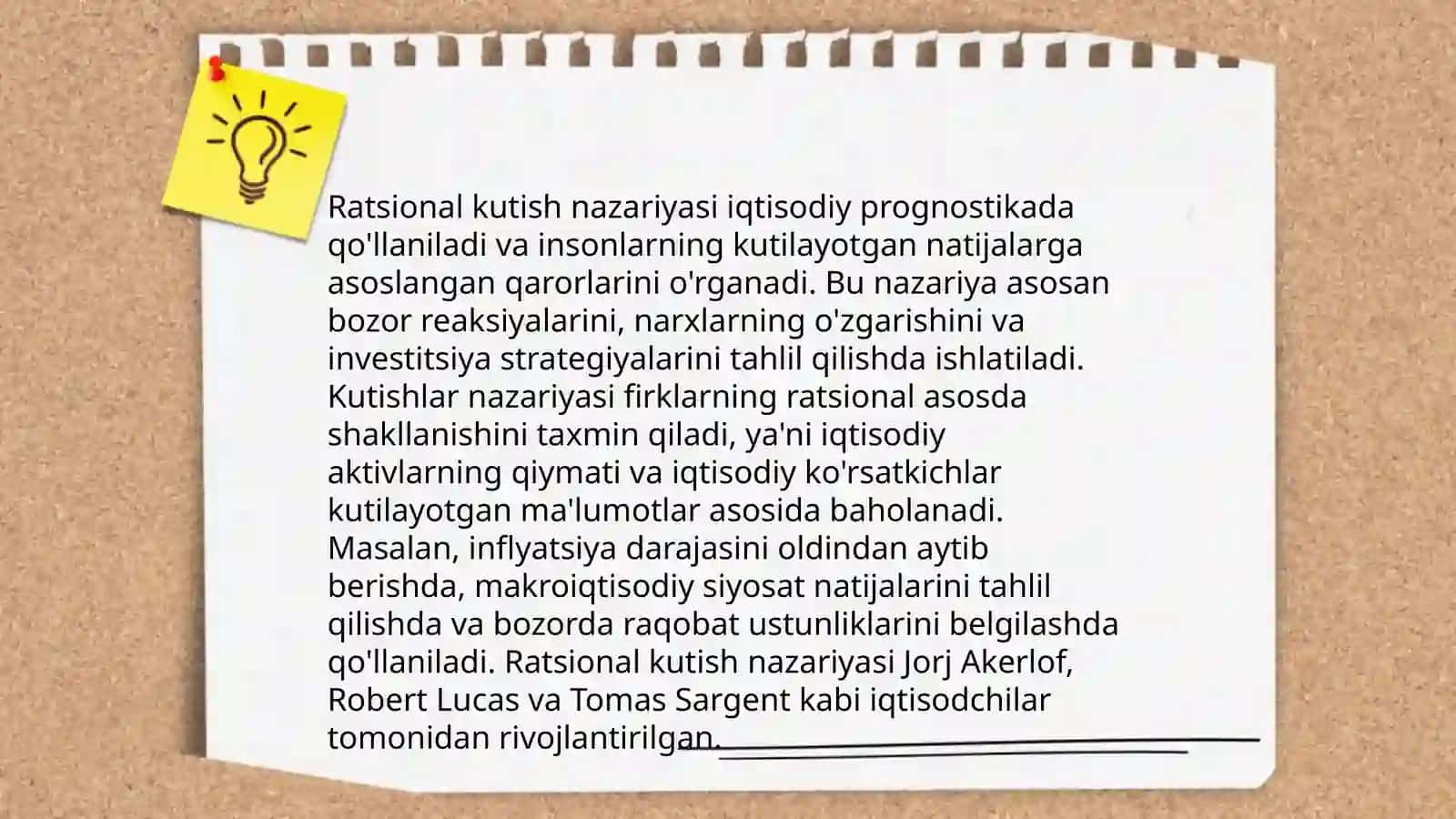 Ratsional kutish nazaryasi 4