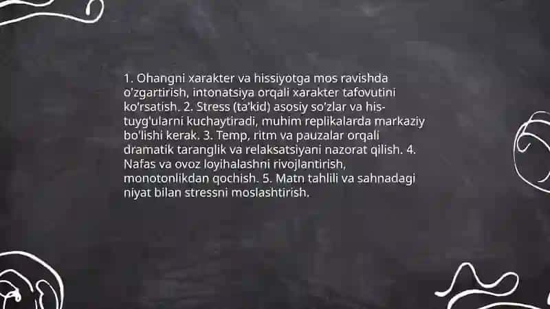 Epik va dramatik asarlarni ifodali oʻqish 4