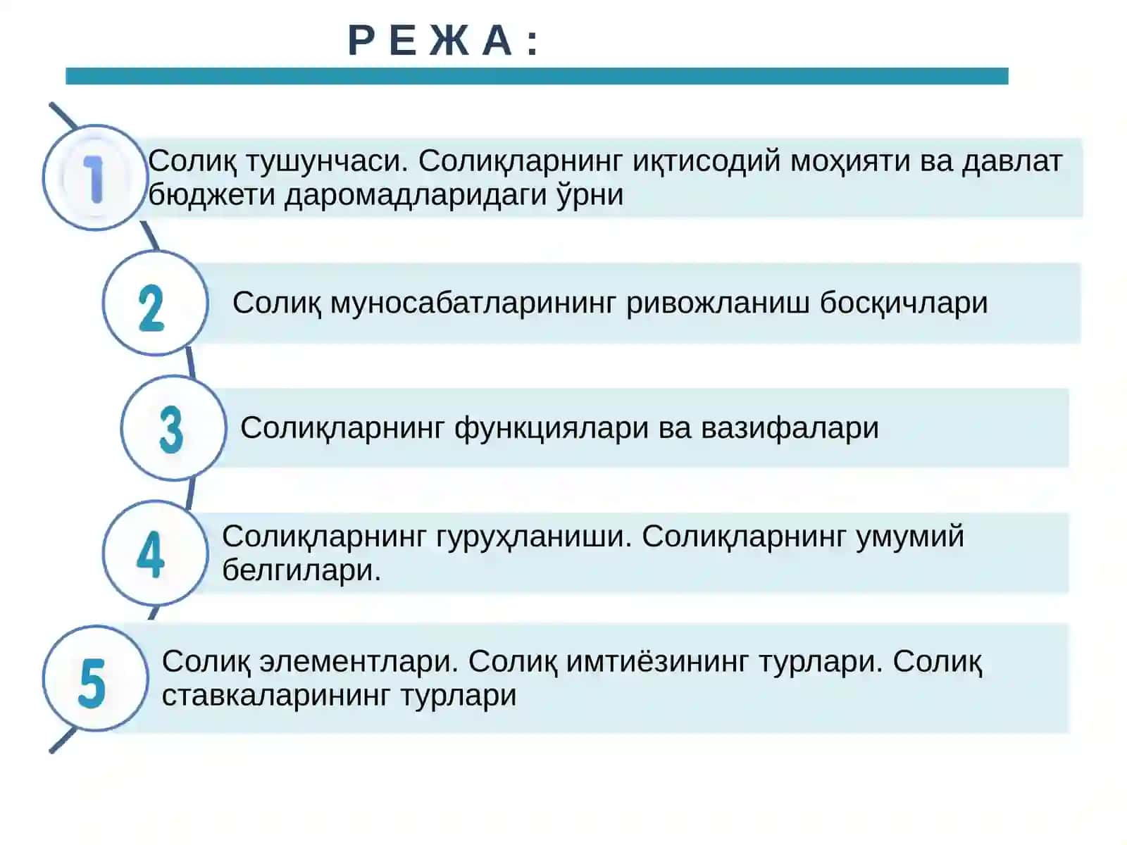 Soliq va soliqqatortish fanidan ma’ruzamashg‘uloti 4