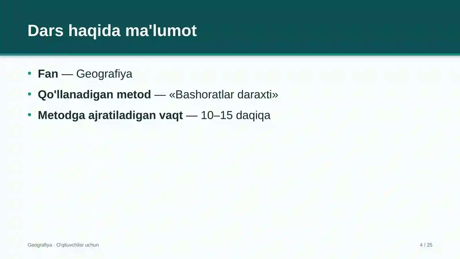 geografiya darslarida bashoratlar daraxti metodidan foydalanish 6804 4