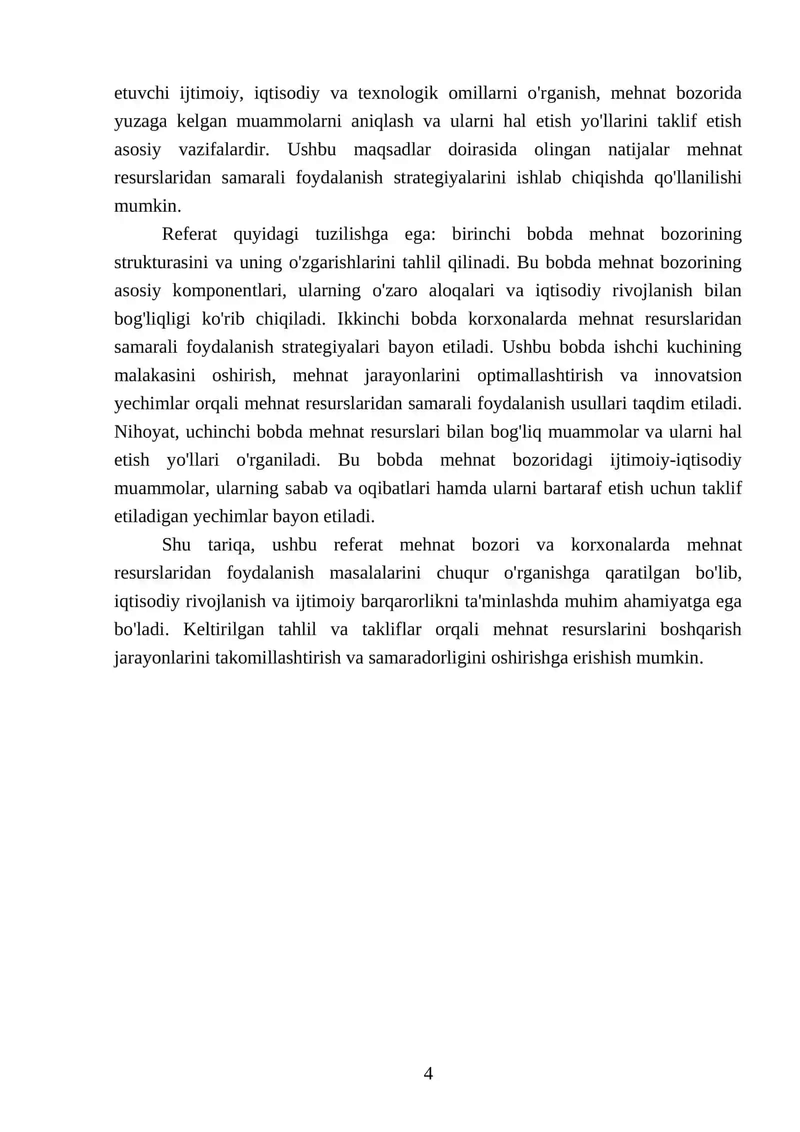 Mehnat bozori va korxonalarda mehnat resurslaridan foydalanish 4