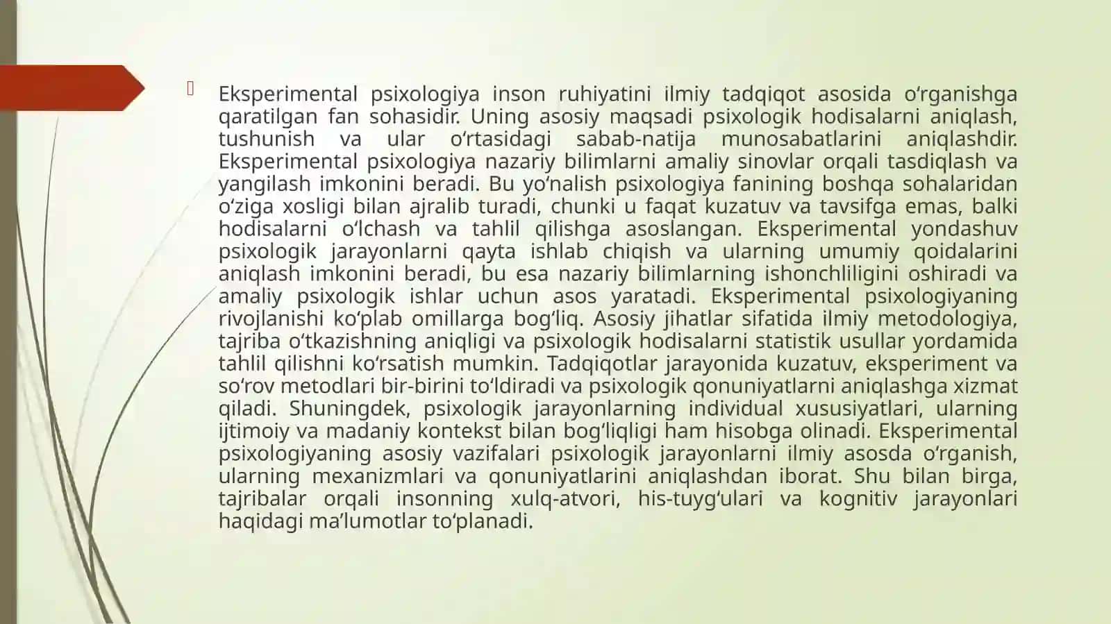 Eksperimentalpsixologik jarayonlaribosqichlari mavzusida tayyor taqdimot 4