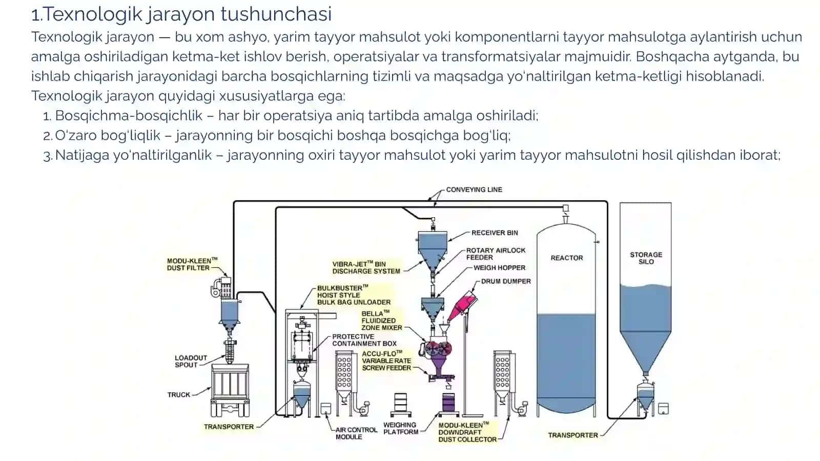 Texnologik jarayon strukturasini o’rganish 4