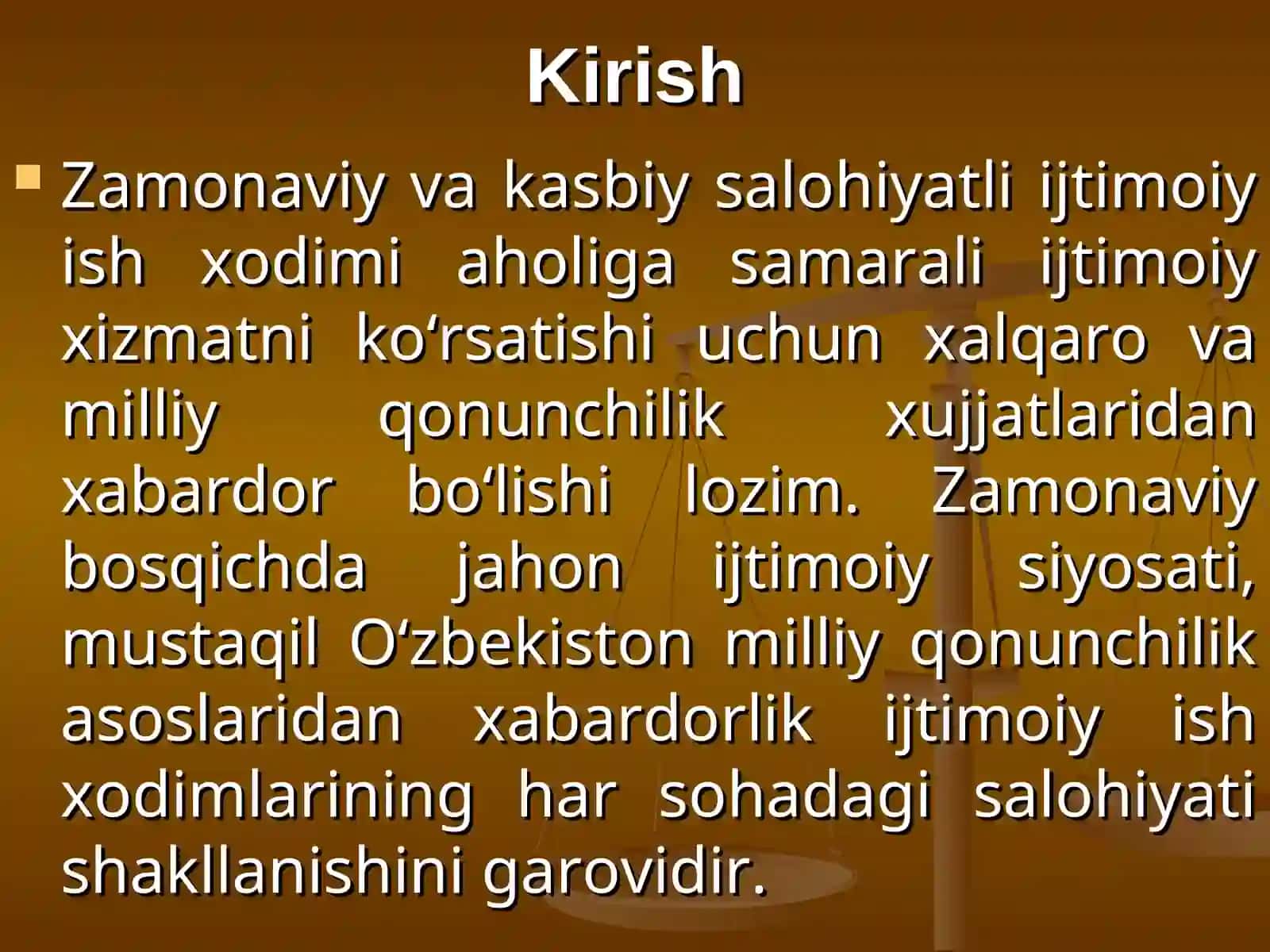 Ijtimoiy ishning huquqiyva iqtisodiyasoslarifanining ilmiy-nazariy asoslari 4