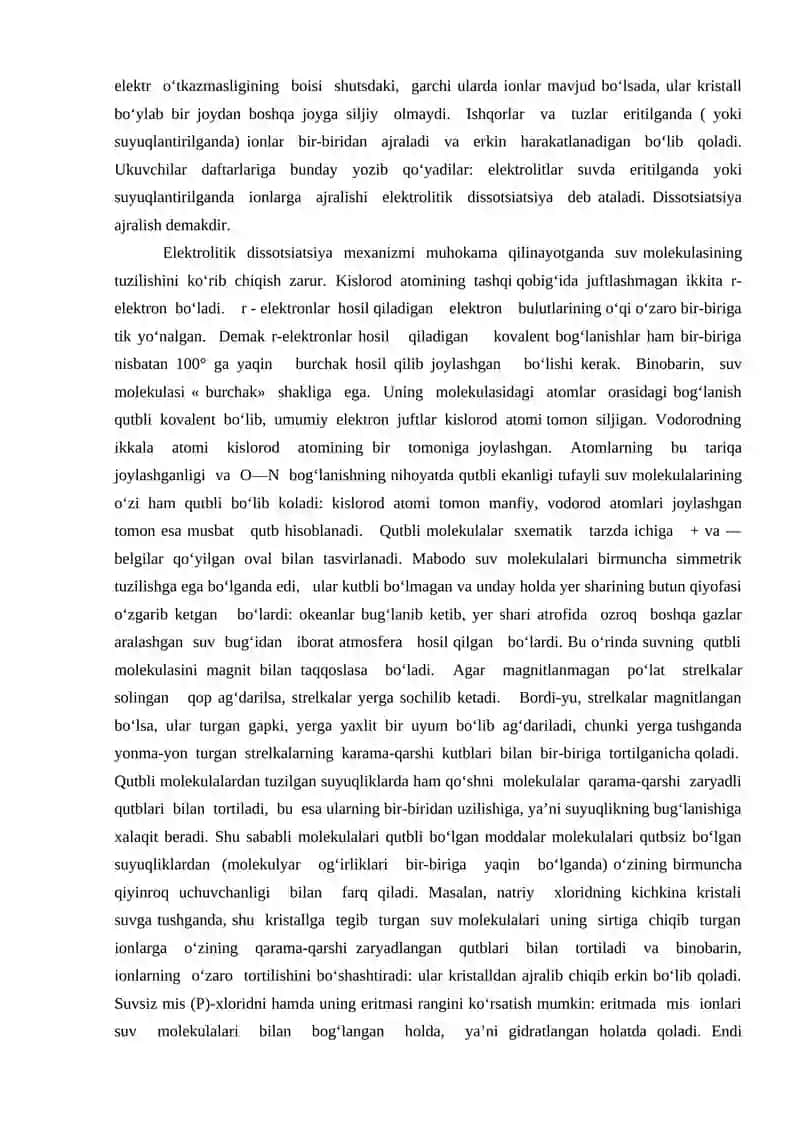 Elektrolitik dissotsiyalanish 4