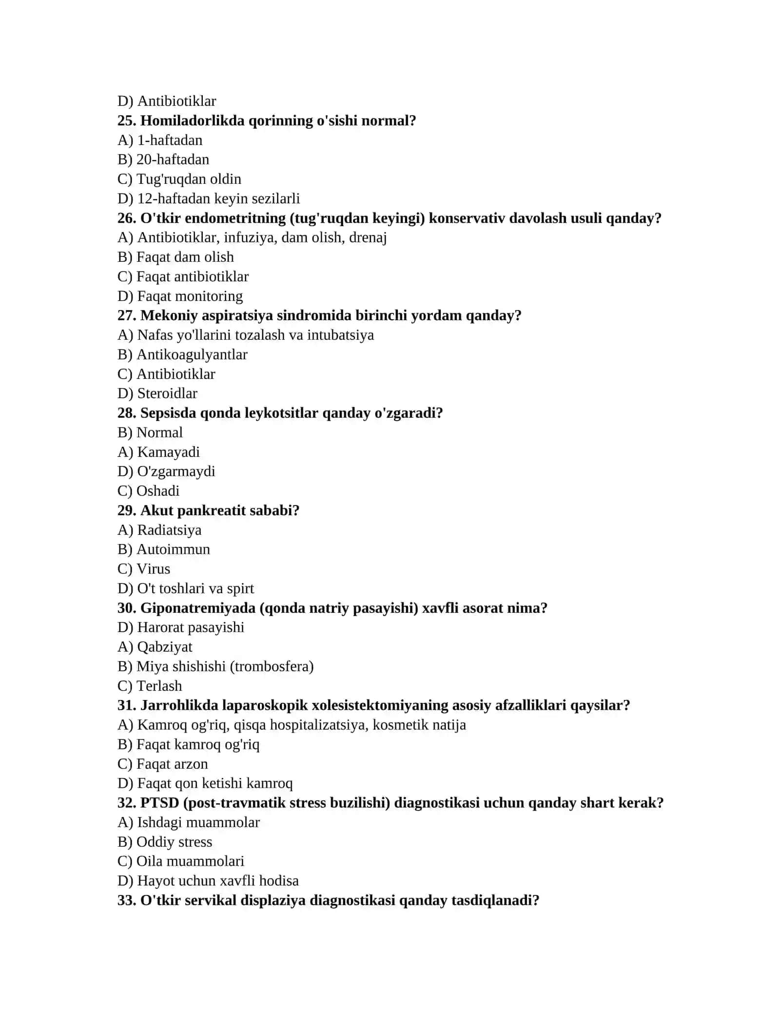 Akusherlik savollari 4