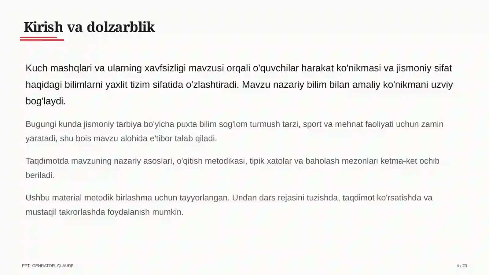 Kuch mashqlari va ularning xavfsizligi (8-sinf) 4
