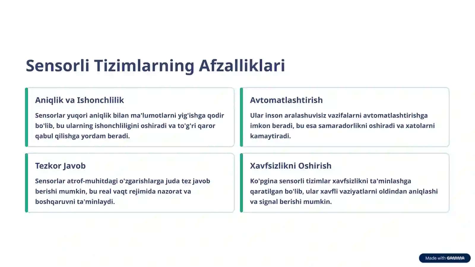 Sensorli Tizim Nima? 4