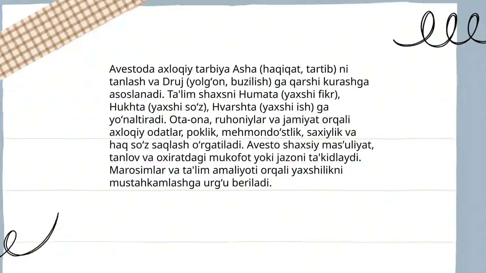 Avestoda ta'lim-tarbiya 4