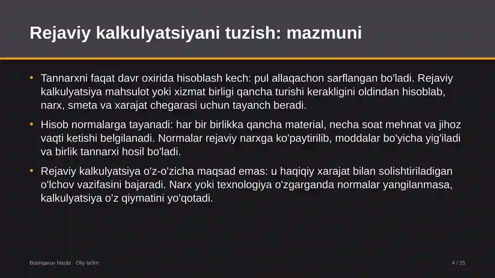 Agroturizmda rejaviy kalkulyatsiyani tuzish 4