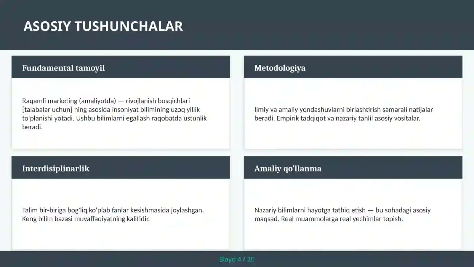 Raqamli marketing (amaliyotda) — rivojlanish bosqichlari [talabalar uchun] 4