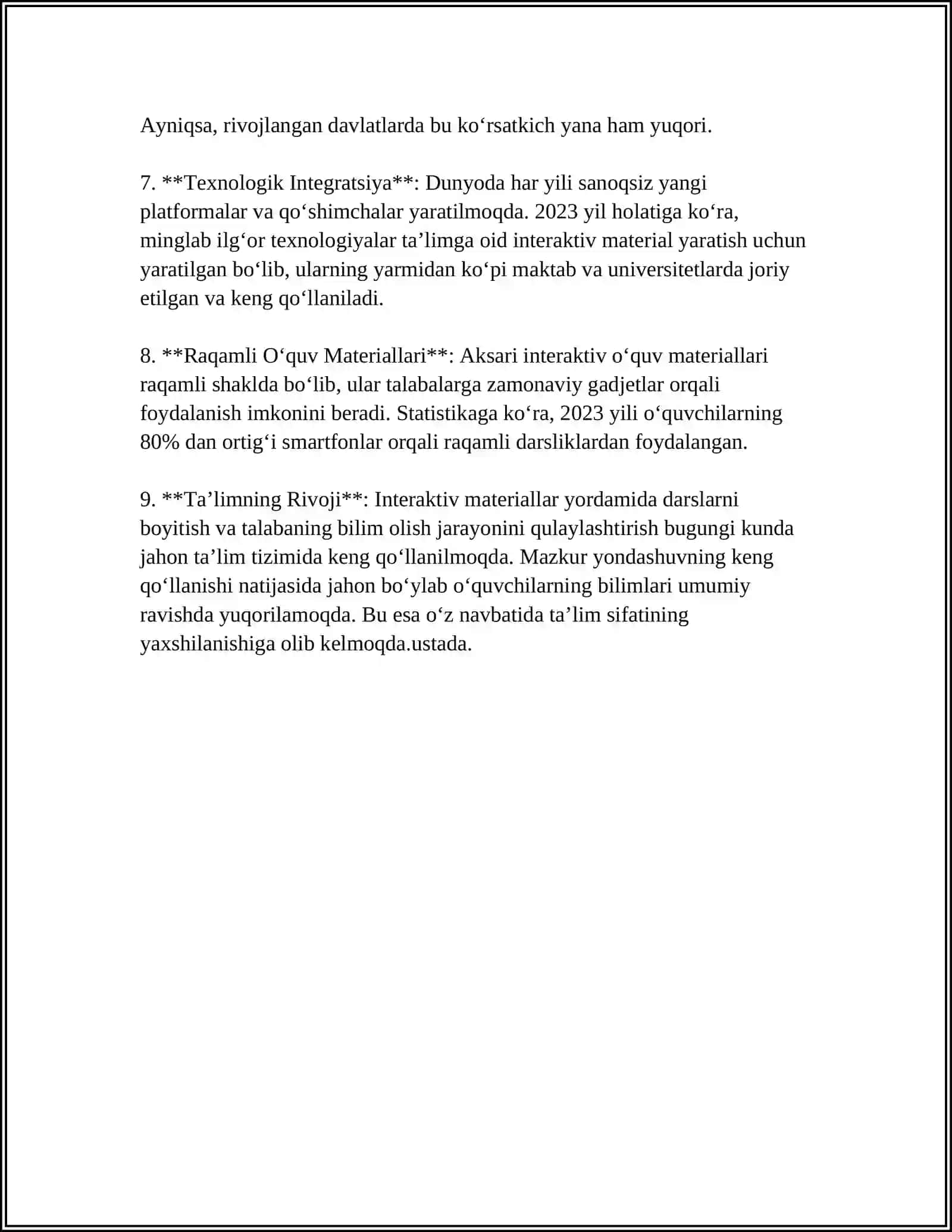 MTMLARNING TA`LIM-TARBIYA JARAYONIGA KOMPYUTERLARDAN FOYDALANISHNING AFZALLIK TOMONLARI 4