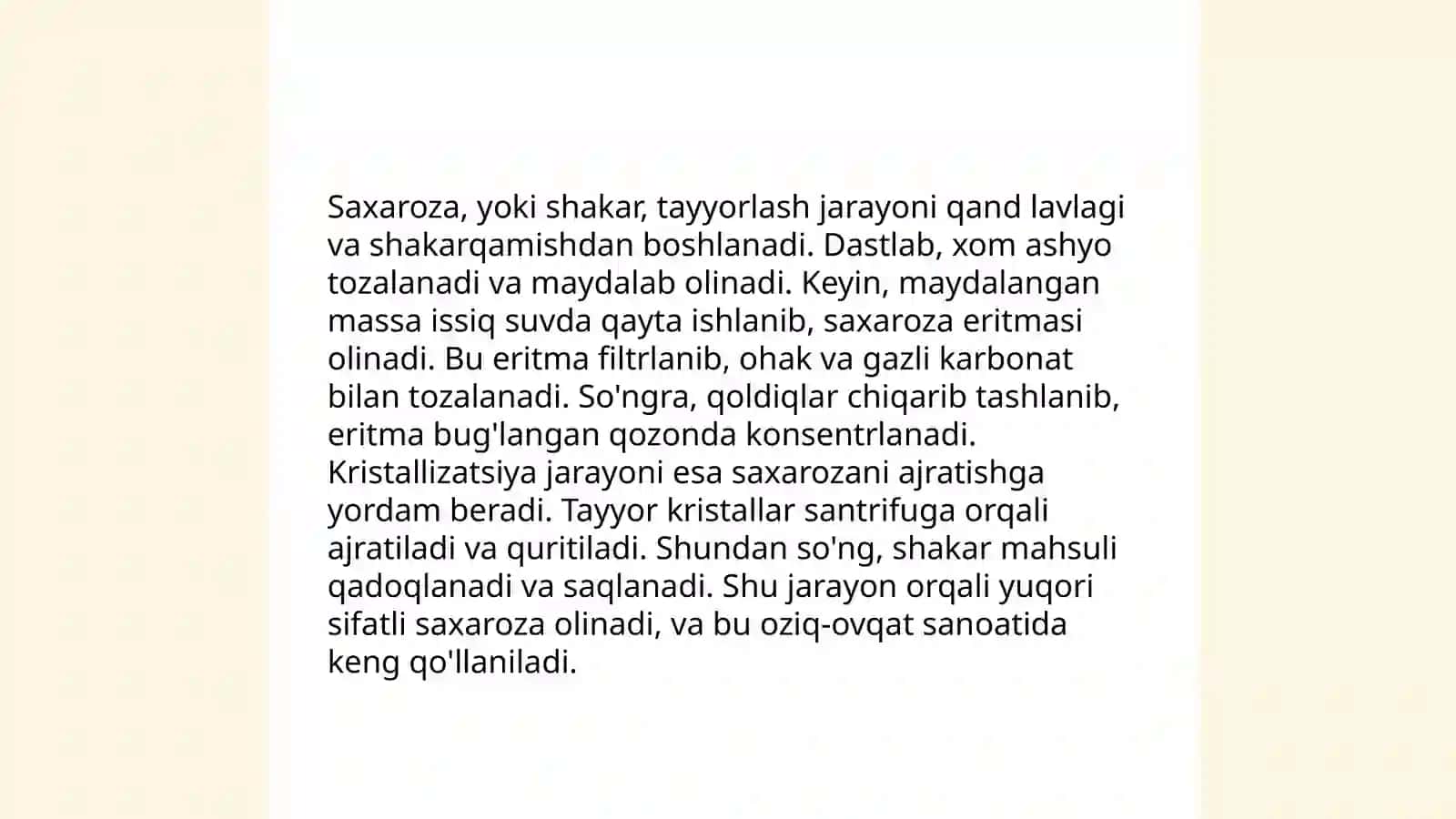 Saxaroza xossalari 4