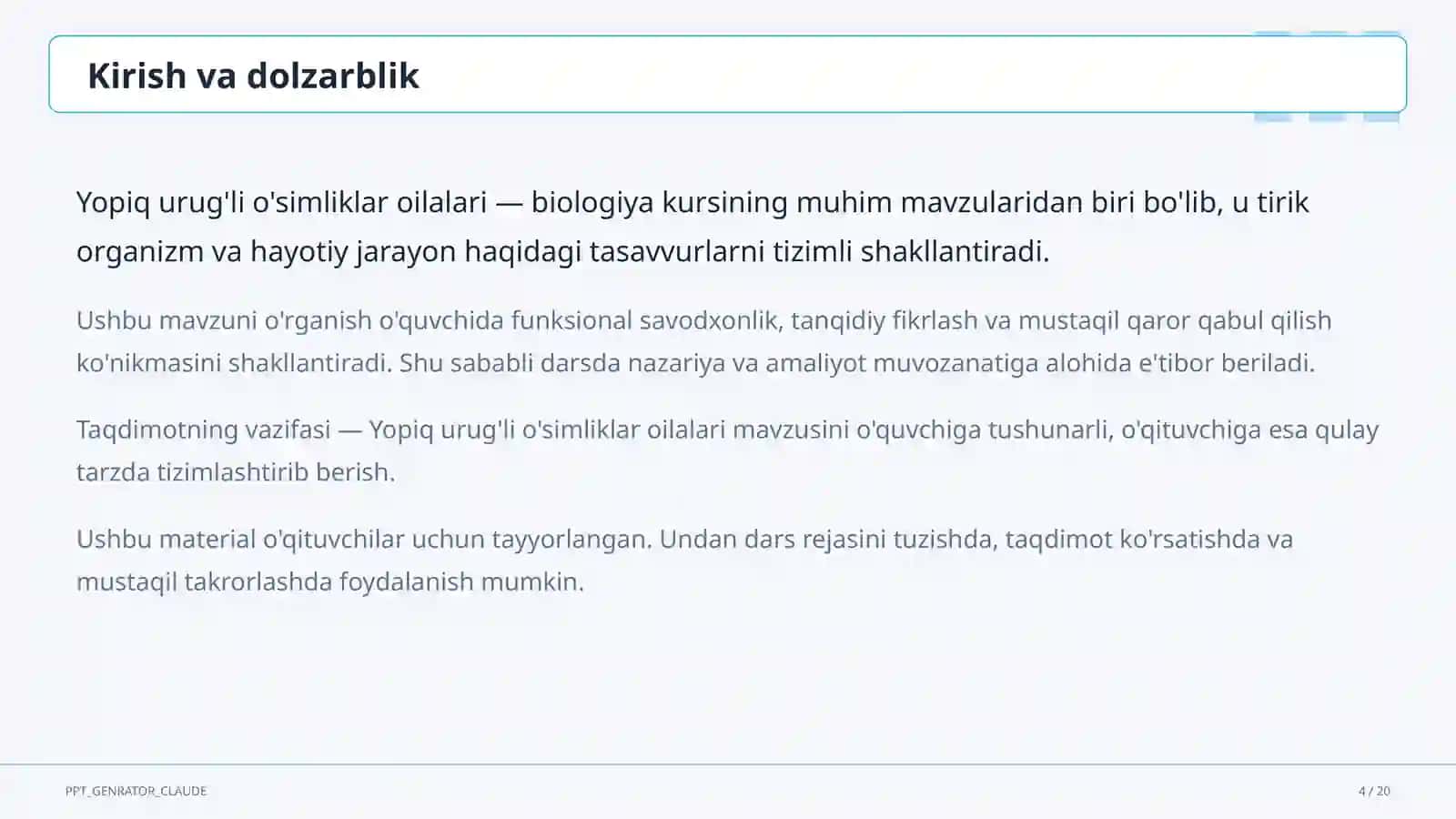 Yopiq urug'li o'simliklar oilalari (6-sinf) 4