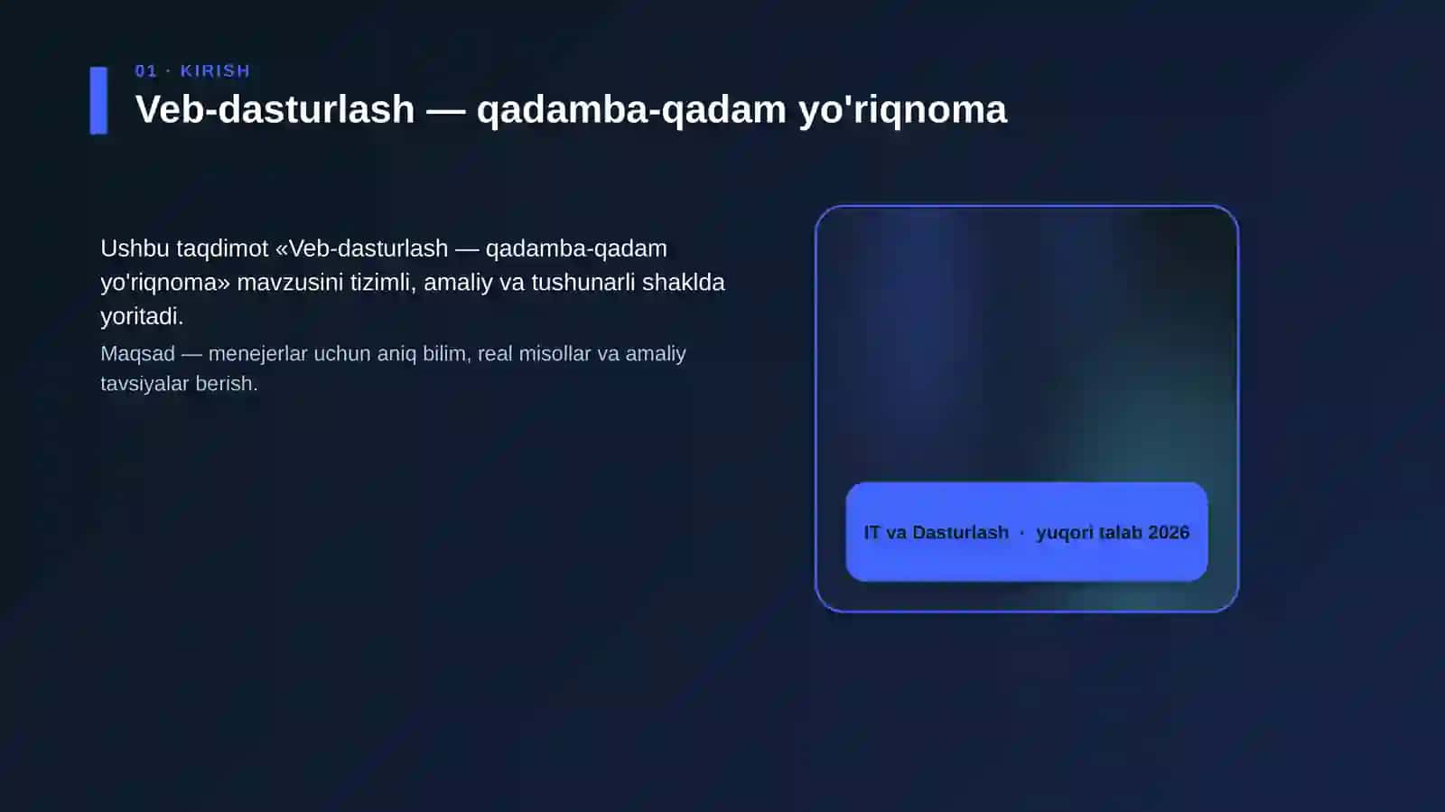 Veb-dasturlash — qadamba-qadam yo'riqnoma 4