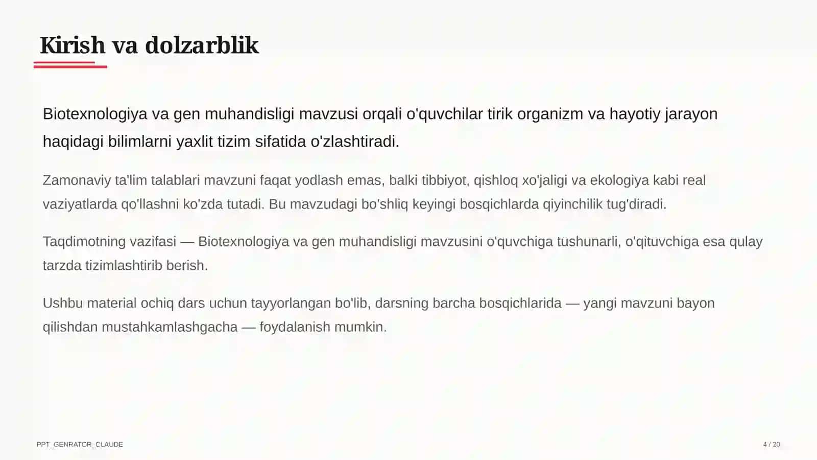 Biotexnologiya va gen muhandisligi (11-sinf) 4